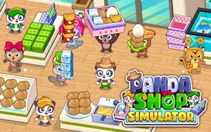 Panda Shop Simulator - simulation game, play online free, no download