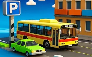 Parking Bus Training - simulation game, play online free, no download