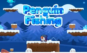 Penguin Fishing - arcade game, play online free, no download
