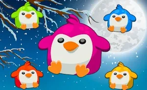 Penguin Splash - puzzle game, play online free, no download