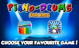 Piano and Drum for Kids - junior game, play online free, no download