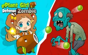 Plant Girl Defense Zombie - strategy game, play online free, no download