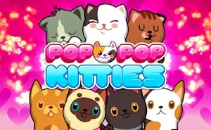 Pop-Pop Kitties - match-3 game, play online free, no download