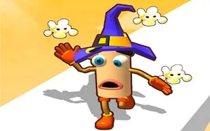 Popcorn Race 3D - runner game, play online free, no download
