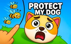 Protect My Dog - puzzle game, play online free, no download