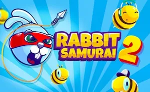 Rabbit Samurai 2 - adventure game, play online free, no download