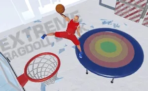 Ragdoll Mega Dunk - sports game, play online free, no download