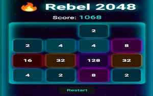 Rebel 2048 - 2048 game, play online free, no download