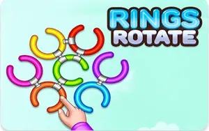 Rings Rotate - puzzle game, play online free, no download