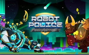Robot Police Iron Panther - kids game, play online free, no download