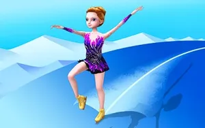 Roller Ski Queen - skateboard game, play online free, no download