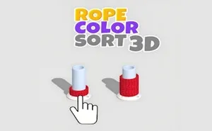 Rope Color Sort 3D - puzzle game, play online free, no download