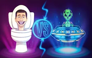 Skibidi Vs Alien - flight game, play online free, no download