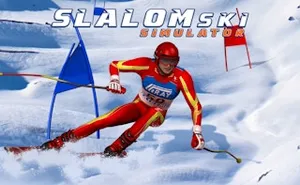 Slalom Ski Simulator - sports game, play online free, no download