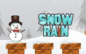 Snow Rain Fall Jumping - arcade game, play online free, no download