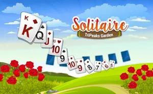Solitaire TriPeaks Garden - board game, play online free, no download