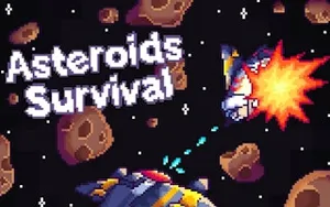 Asteroids Survival - arcade game, play online free, no download
