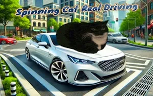 Spinning Cat Real Driving - driving game, play online free, no download