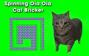 Spinning Oia Oia Cat Bricker - block game, play online free, no download