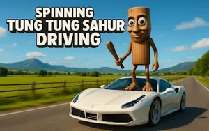 Spinning Tung Tung Sahur Driving - driving game, play online free, no download