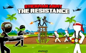 Stickman Army The Resistance - arcade game, play online free, no download