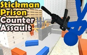 Stickman Prison Counter Assault - shooter game, play online free, no download