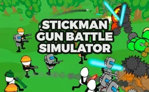 Stickman Gun Battle Simulator - action game, play online free, no download