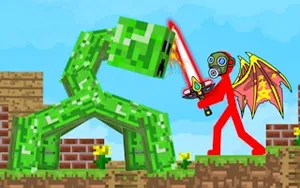 Stickman Mega Boss Battles! - stickman game, play online free, no download