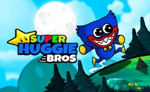 Super Huggie Bros - adventure game, play online free, no download