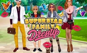 Superstar Family Dress Up Game - kids game, play online free, no download