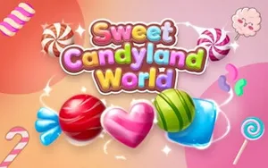Sweet Candyland World - match-3 game, play online free, no download