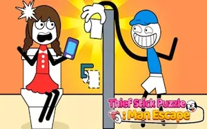 Thief Stick Puzzle Man Escape - puzzle game, play online free, no download