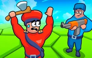 Tile Hex World Red vs Blue - strategy game, play online free, no download