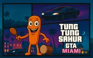 Tung Tung Sahur GTA Miami - adventure game, play online free, no download