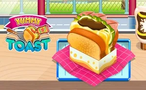 Yummy Toast - kids game, play online free, no download